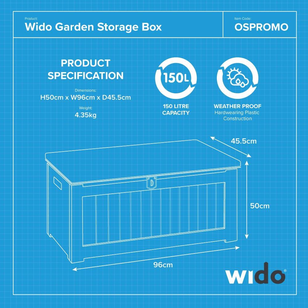 150L Outdoor Garden Storage Box Chest Cushion Equipment Lid Shed polypropylene 150L Outdoor Garden Storage Box Chest Cushion Equipment Lid Shed polypropylene
